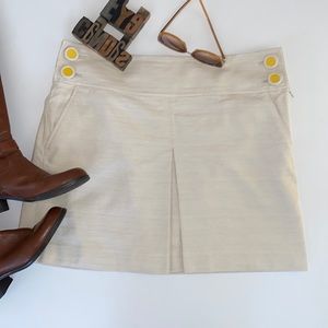 J. CREW Cotton/Linen A-Line Skirt